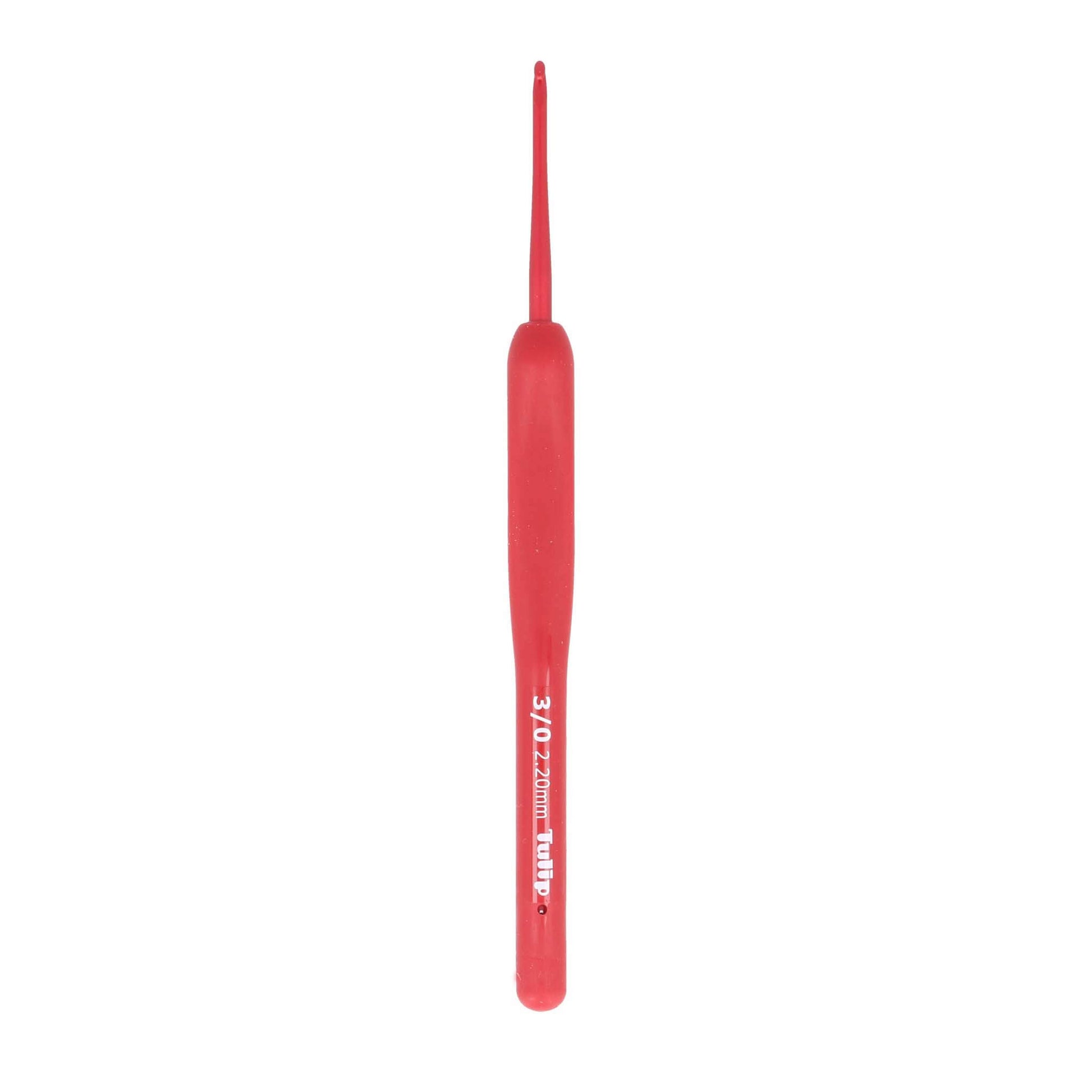 Tulip Etimo Red crochet hook soft-grip, from 1.80mm to 6.5 mm